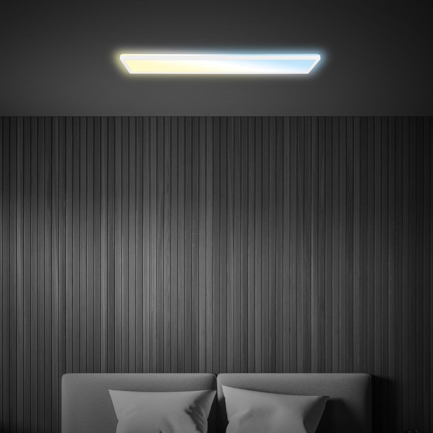 Briloner 7533-016 - LED Stmívatelný přisazený panel TAVA LED/36W/230V 2700-6500K 98x20 cm + dálkové ovládání