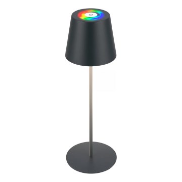 Briloner 7559015 - LED RGB Stmívatelná nabíjecí venkovní stolní lampa COLORIS LED/3,5W/5V IP44 2000 mAh antracit Wi-Fi Tuya
