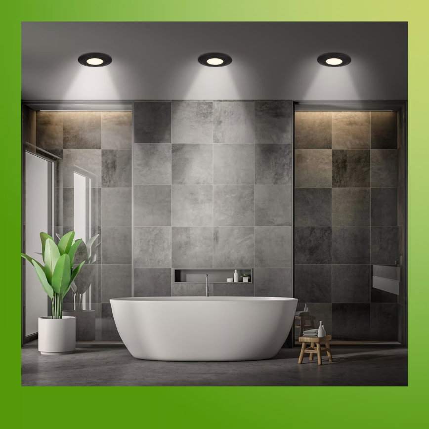 Briloner 7588035 - SADA 3x LED Koupelnové podhledové svítidlo KLIRA LED/4,9W/230V 2500/3000/4000K IP44 černá