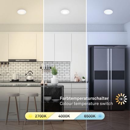 Briloner 7598036 - SADA 3x LED Koupelnové podhledové svítidlo LED/4,9W/230V IP44 2700/4000/6500K bílá