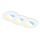 Briloner 7598036 - SADA 3x LED Koupelnové podhledové svítidlo LED/4,9W/230V IP44 2700/4000/6500K bílá