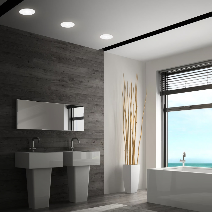 Briloner 7605036 - SADA 3xLED Koupelnové podhledové svítidlo 3xLED/4,9W/230V IP44 bílá