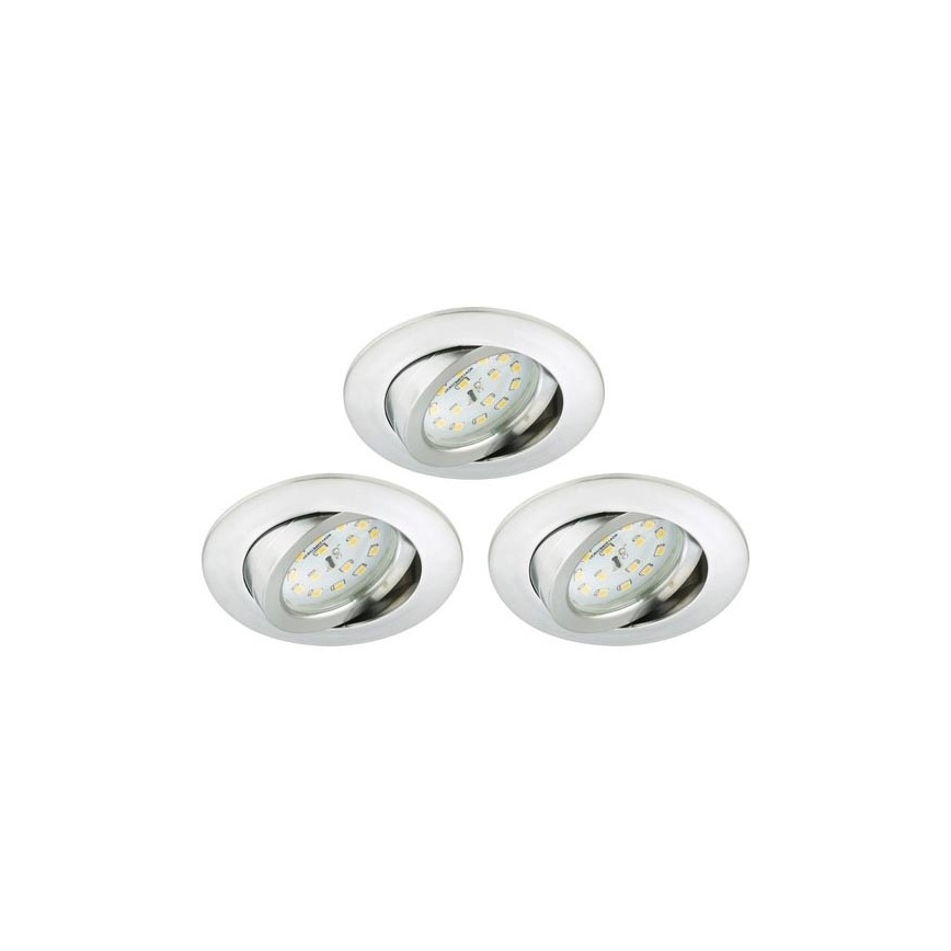 Briloner 8312-039 - SADA 3x LED Koupelnové podhledové svítidlo LED/5W/230V IP23