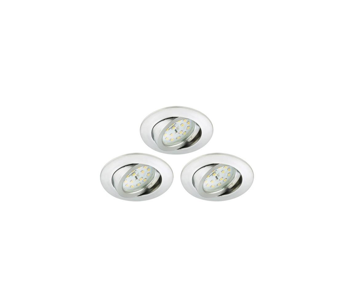 Briloner Briloner 8312-039 - SADA 3x LED Koupelnové podhledové svítidlo LED/5W/230V IP23 BL1559