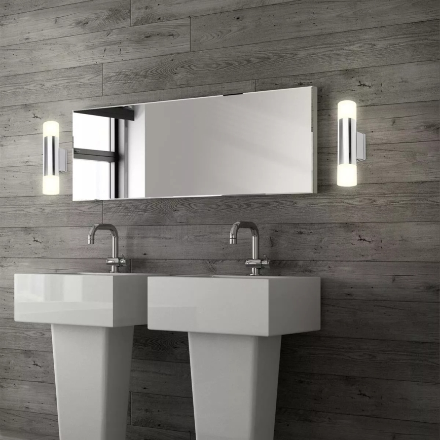 Briloner - LED Koupelnové nástěnné svítidlo 2xGU10/4,8W/230V IP44 3000K lesklý chrom