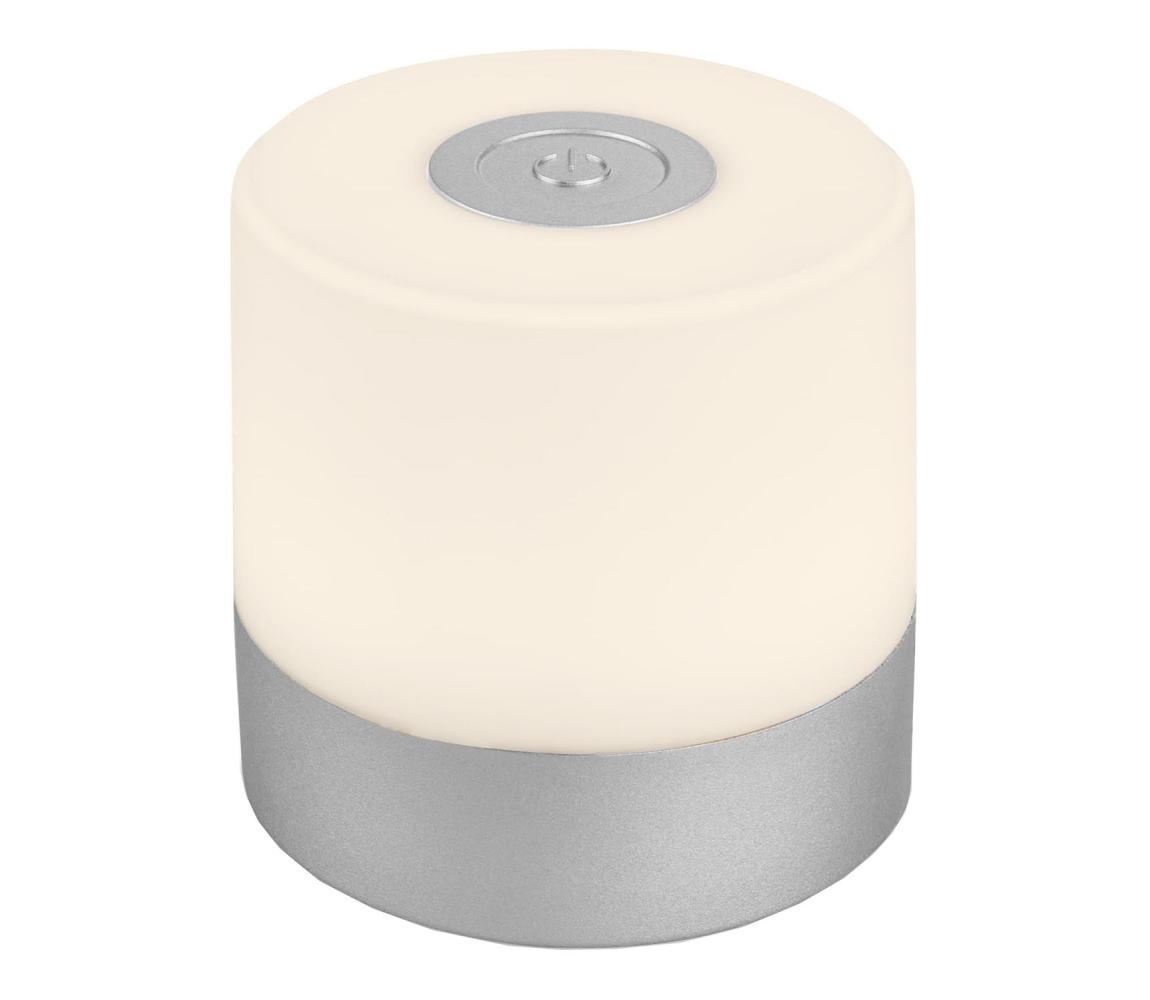 Briloner -LED Stm nab dotyk venkovní stolní lampa LED/2W/5V 2700K IP44 mat chrom 7461-014 Matný chrom