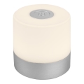 Briloner - LED Stmívatelná nabíjecí dotyková venkovní stolní lampa LED/2W/5V 2700K IP44 1200 mAh matný chrom