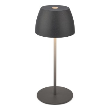 Briloner - LED Stmívatelná nabíjecí dotyková venkovní stolní lampa MINI LED/2,5W/5V IP44 1800 mAh antracit