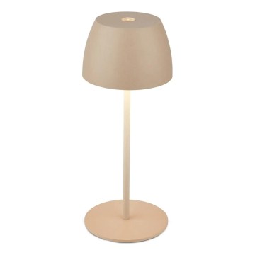 Briloner - LED Stmívatelná nabíjecí dotyková venkovní stolní lampa MINI LED/2,5W/5V IP44 1800 mAh béžová