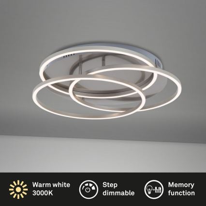 Briloner - LED Stmívatelné stropní svítidlo FRAMES LED/60W/230V matný chrom