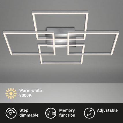 Briloner - LED Stmívatelný přisazený lustr FRAME 4xLED/12W/230V