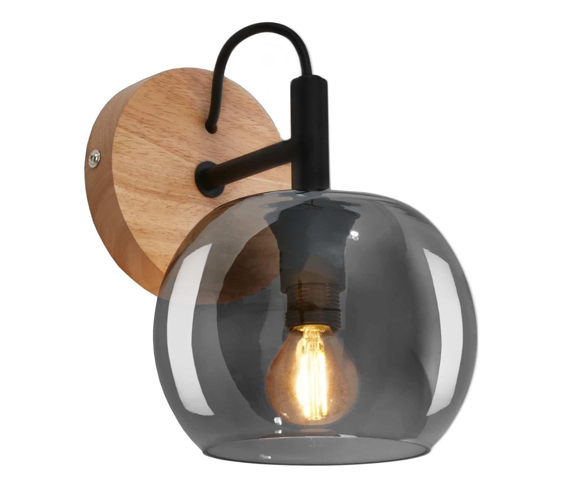 Briloner - Nástěnné svítidlo KYRO 1xE14/10W/230V 2143014 Černá,Kouřová