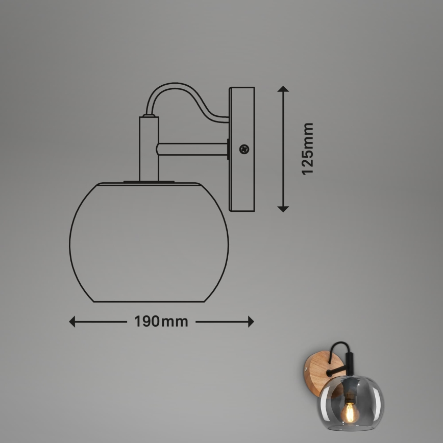 Briloner - Nástěnné svítidlo KYRO 1xE14/10W/230V