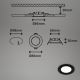 Briloner - SADA 3x LED Koupelnové podhledové svítidlo LED/3W/230V IP23