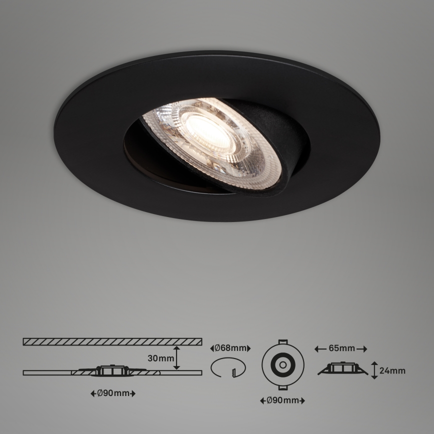 Briloner - SADA 3x LED Stmívatelné koupelnové svítidlo LED/4,9W/230V IP23