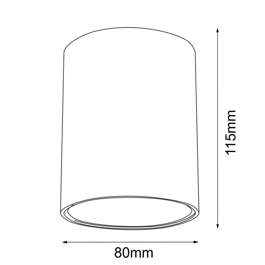 Brosline - Bodové svítidlo 1xGU10/10W/230V černá