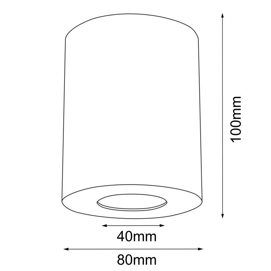 Brosline - Koupelnové bodové svítidlo 1xGU10/10W/230V IP44 bílá