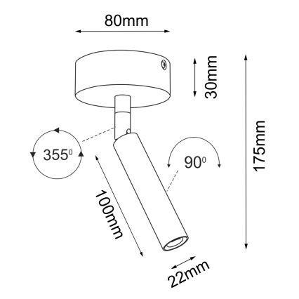 Brosline - Bodové svítidlo 1xG9/2,5W/230V černá