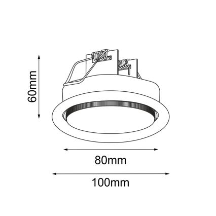 Brosline - Podhledové svítidlo 1xGX53/9W/230V černá