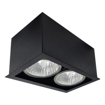 Brosline - Bodové svítidlo 2xGU10/10W/230V černá