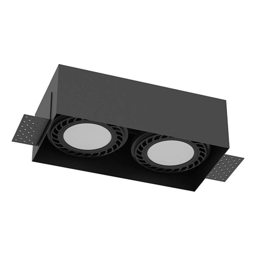 Brosline - Podhledové svítidlo 2xGU10/18W/230V černá