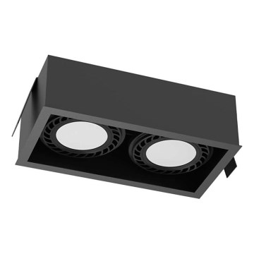Brosline - Podhledové svítidlo 2xGU10/18W/230V černá