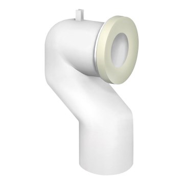 Bruckner - Koleno 90° dopojení k WC Offset 11 cm bílá