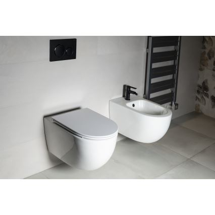 Bruckner - Závěsné WC Vortex Rimless FULDA keramika/bílá