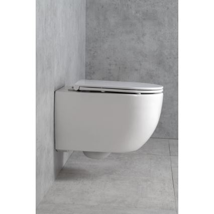 Bruckner - Závěsné WC Vortex Rimless FULDA keramika/bílá