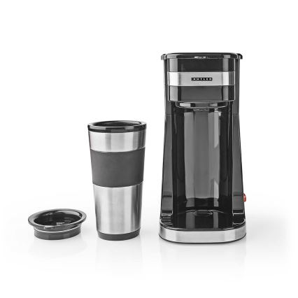 Butler - Kávovar na jeden hrnek 0,4 l s cestovním hrnkem 750W/230V nerez/černá