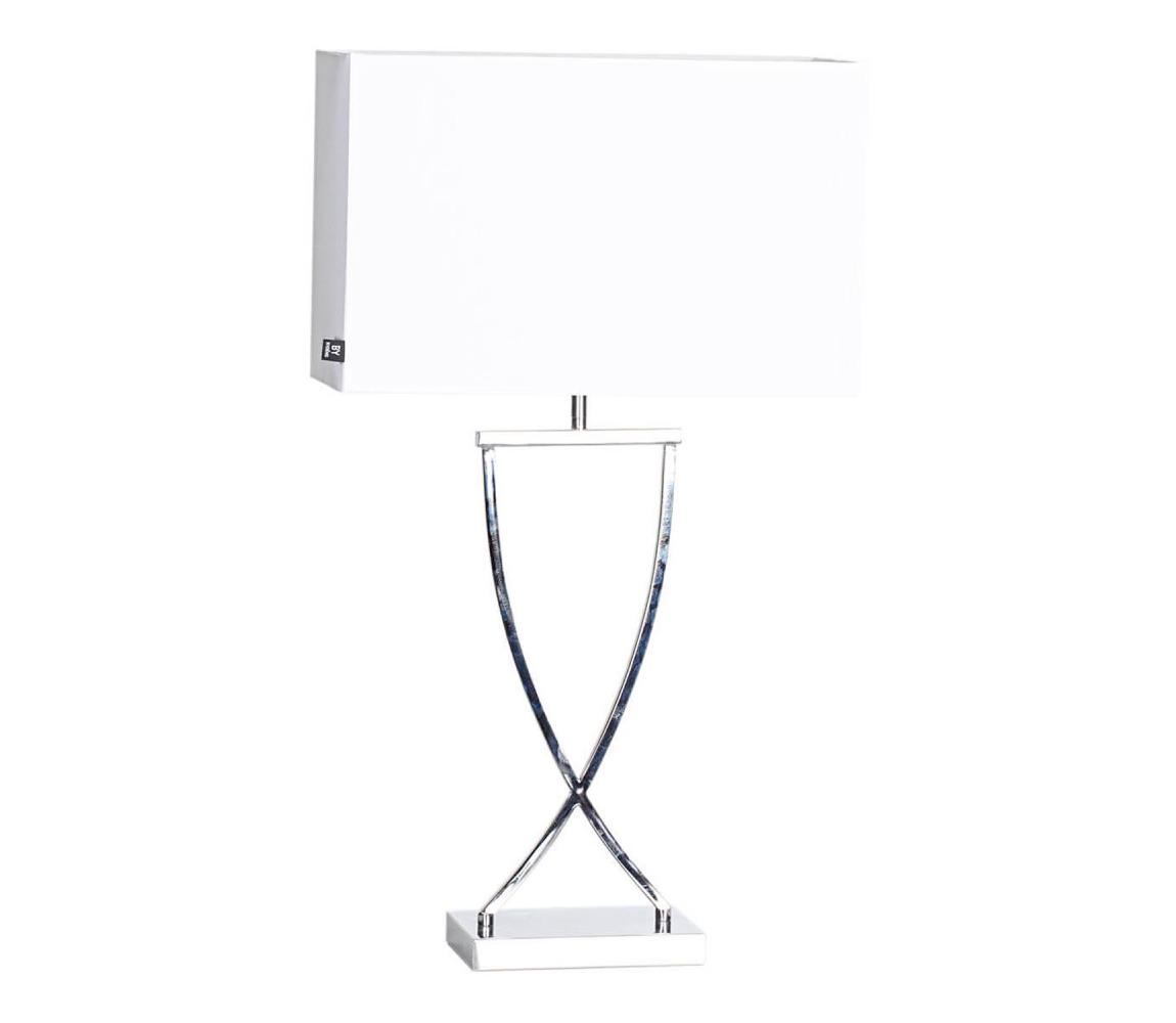ByRydens 2820440-5000 - Stolní lampa OMEGA 1xE27/5W/230V bílá/lesklý chrom 2820440-5000