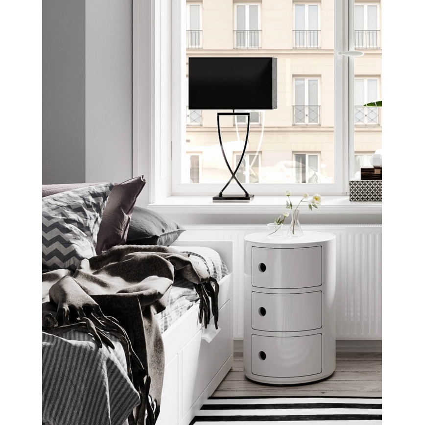 ByRydens - Stolní lampa OMEGA 1xE27/5W/230V černá
