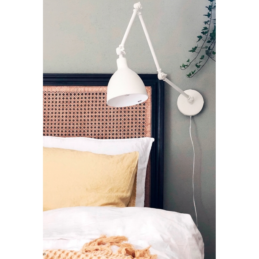 ByRydens - Stmívatelná nástěnná lampa BAZAR 1xE27/5W/230V bílá
