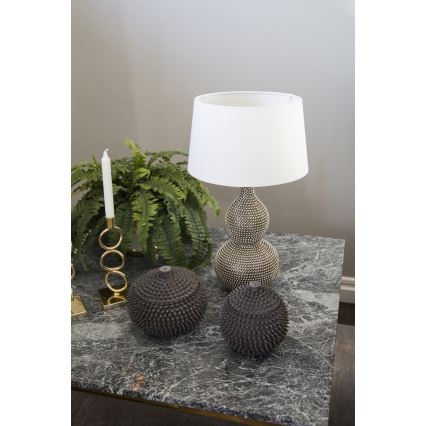 ByRydens - Stolní lampa LOFTY 1xE27/5W/230V bílá/stříbrná