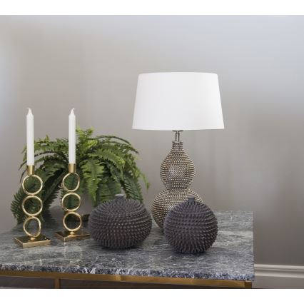 ByRydens - Stolní lampa LOFTY 1xE27/5W/230V bílá/stříbrná