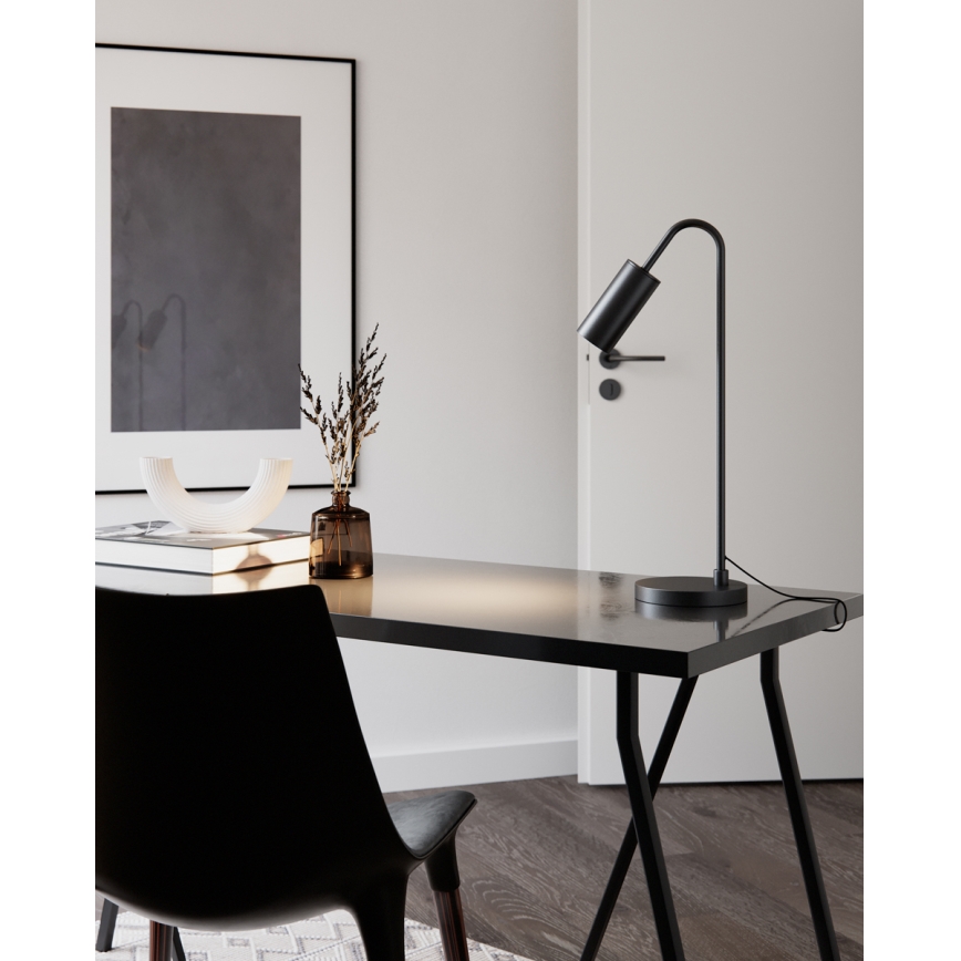 ByRydens - Stolní lampa CURVE 1xGU10/7W/230V černá