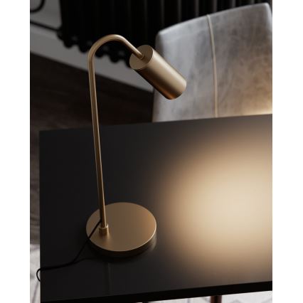 ByRydens - Stolní lampa CURVE 1xGU10/7W/230V zlatá