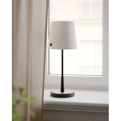 ByRydens - Stolní lampa LUMI 1xE27/8W/230V bílá/černá 48,5 cm