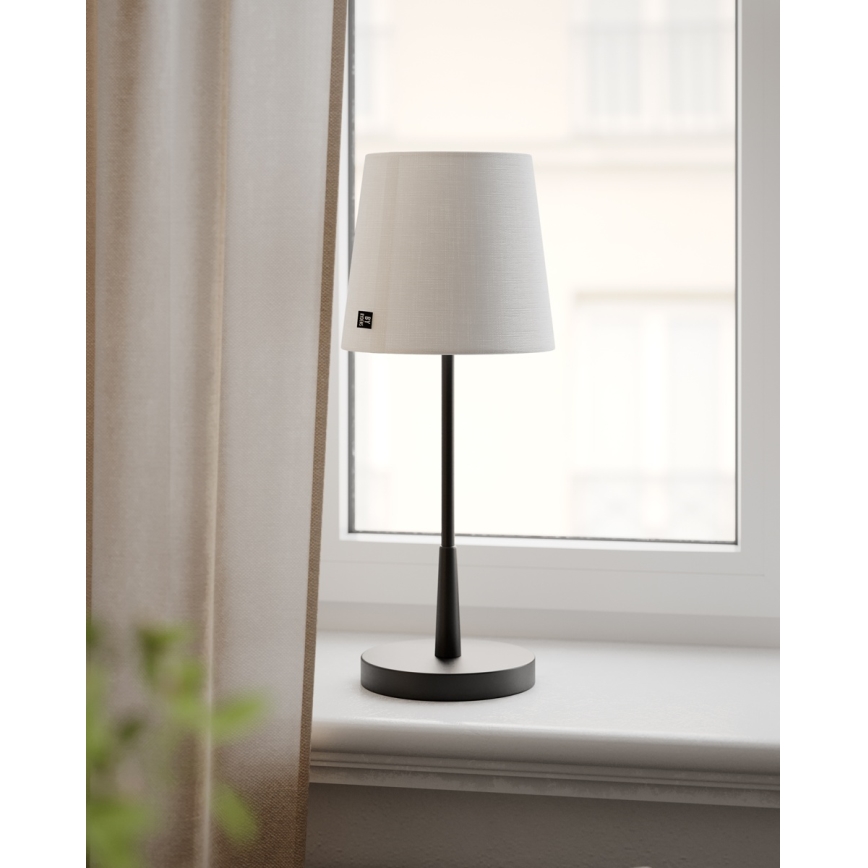 ByRydens - Stolní lampa LUMI 1xE27/8W/230V bílá/černá 48,5 cm