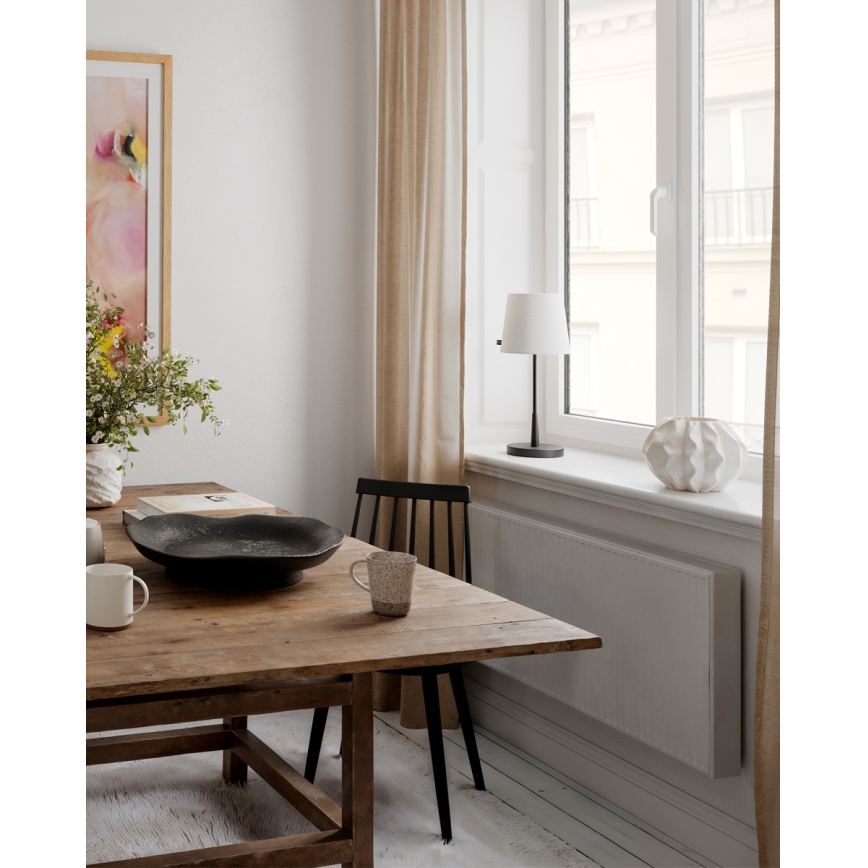 ByRydens - Stolní lampa LUMI 1xE27/8W/230V bílá/černá 48,5 cm
