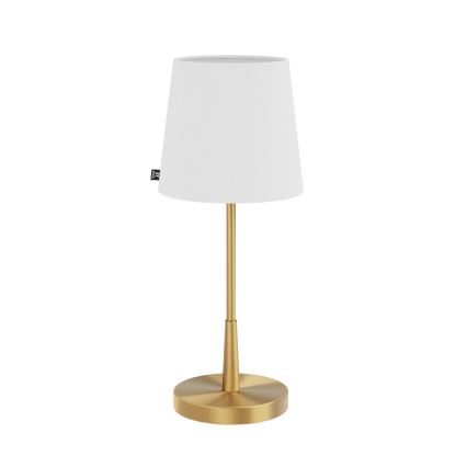 ByRydens - Stolní lampa LUMI 1xE27/8W/230V bílá/zlatá 48,5 cm