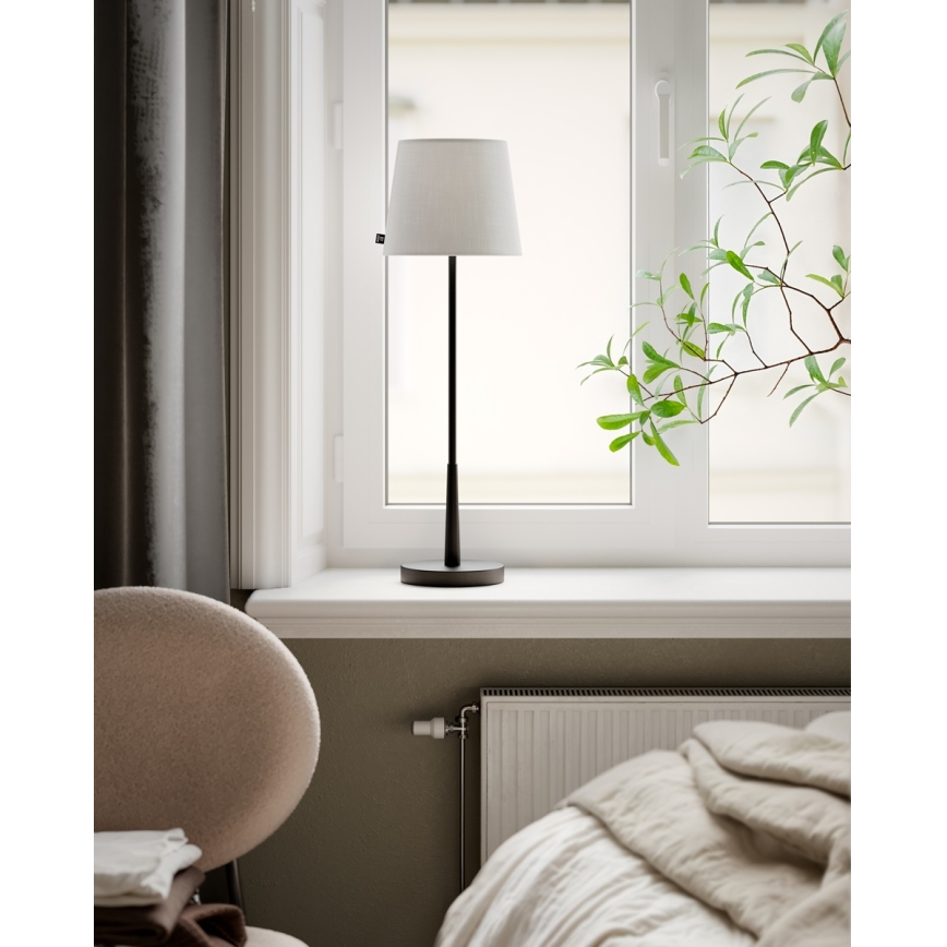 ByRydens - Stolní lampa LUMI 1xE27/8W/230V bílá/černá 68,5 cm