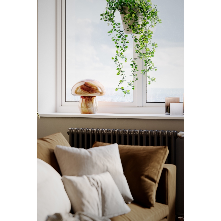 ByRydens - Stolní lampa MIRA MUSHROOM 1xE27/8W/230V hnědá