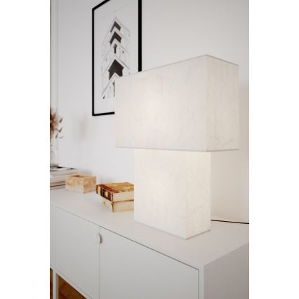 ByRydens - Stolní lampa iSQUARE 1xE27/8W/230V bílá