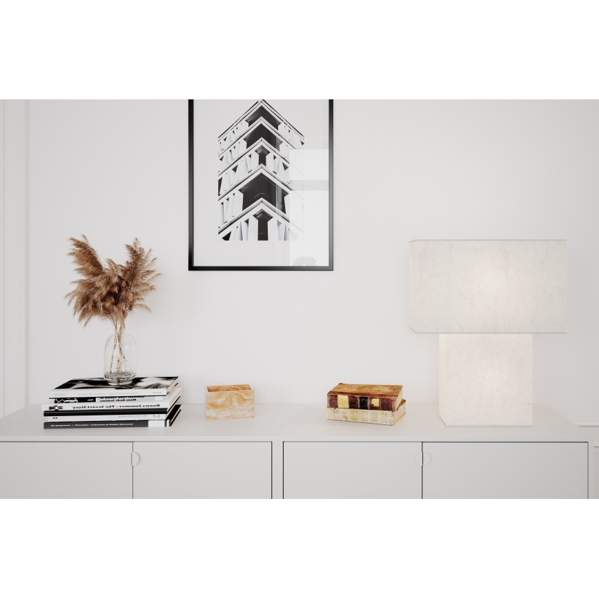 ByRydens - Stolní lampa iSQUARE 1xE27/8W/230V bílá