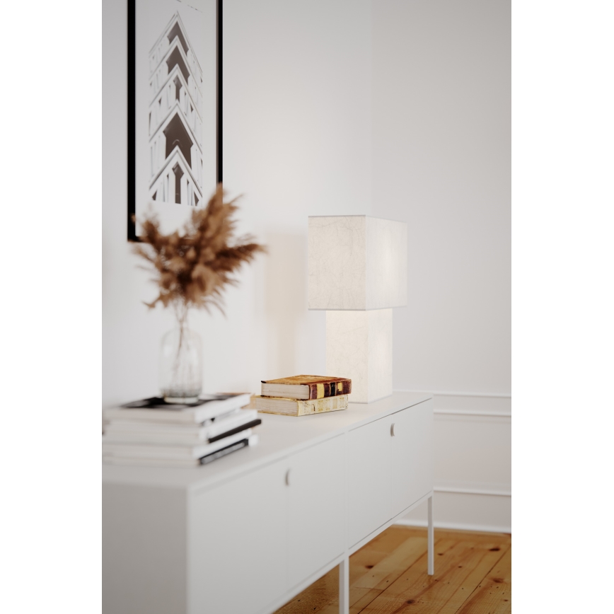 ByRydens - Stolní lampa iSQUARE 1xE27/8W/230V bílá