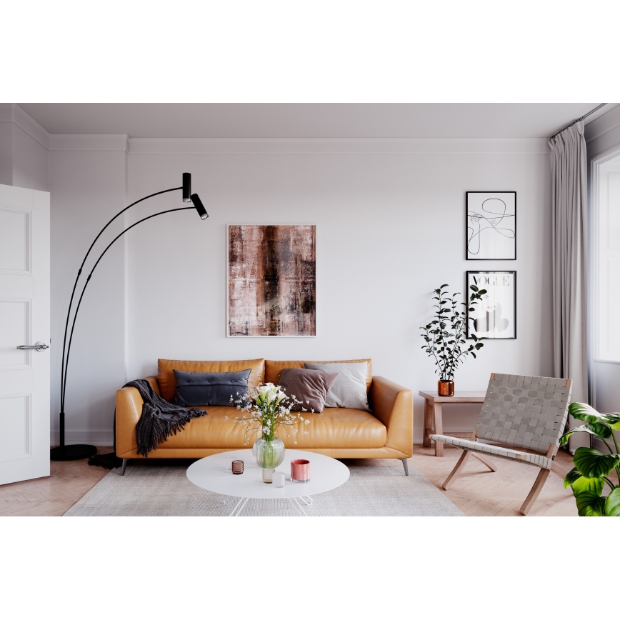 ByRydens - Stojací lampa PULS 2xGU10/5W/230V černá