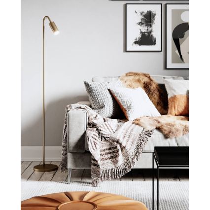 ByRydens - Stojací lampa CURVE 1xGU10/7W/230V zlatá