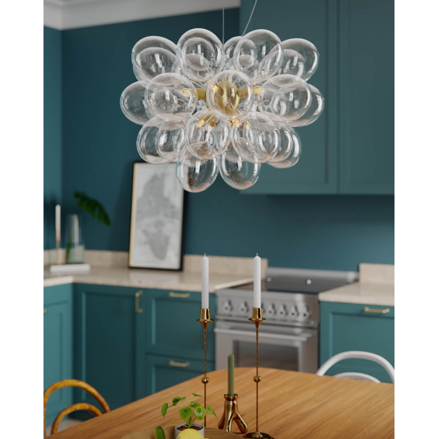 ByRydens - Lustr na lanku GROSS 8xG9/5W/230V čirá