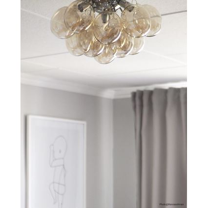 ByRydens - Stropní svítidlo GRANDE 3xG9/4W/230V kouřová/hnědá pr. 30 cm